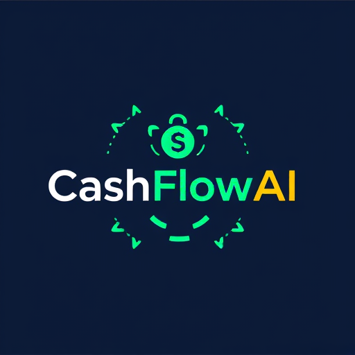 Professional logo design. CashFlowAI an AI powered expense tracker