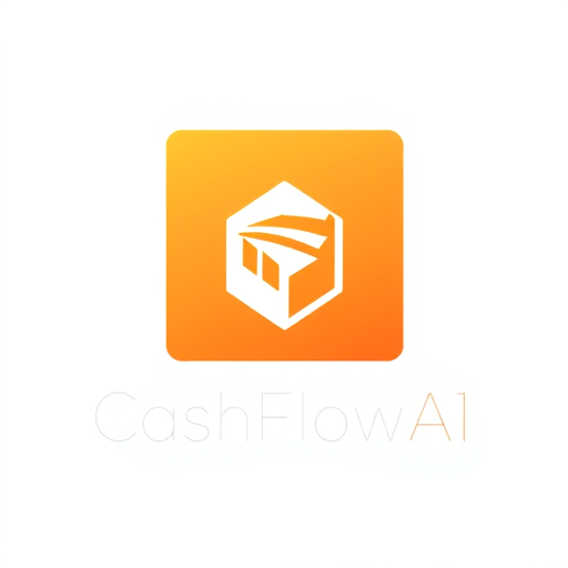 Professional logo design. CashFlowAI an AI powered expense tracker.
