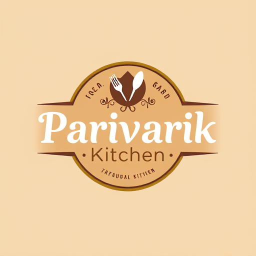 Professional logo design. the parivarik kitchen logo