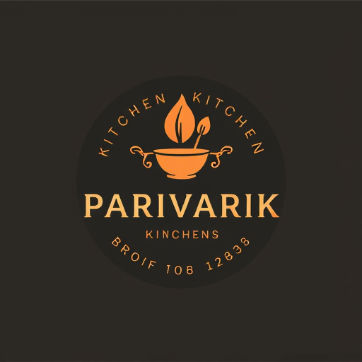 Professional logo design. the parivarik kitchen logo