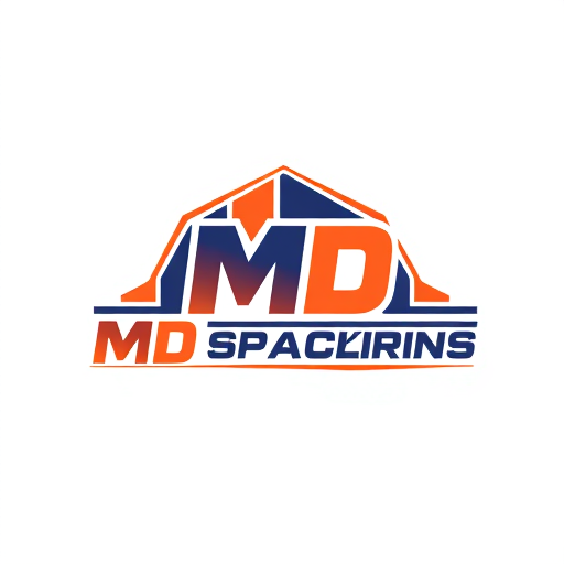 Professional logo design. MD packers and movers 