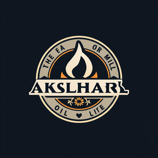 Professional logo design. Akshar Oill Mill 