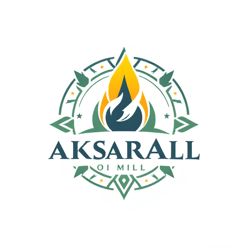 Professional logo design. Akshar Oill Mill 