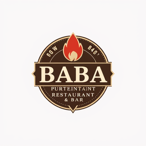 Professional logo design. BABA RESTAURANT & BAR