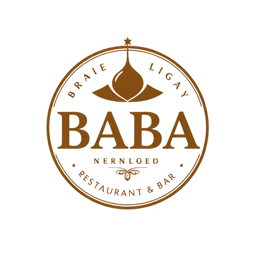 Professional logo design. BABA RESTAURANT & BAR