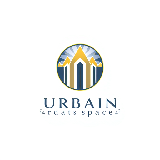 Professional logo design. I WANT A LOGO FOR REAL ESTATE AGENCY BASED IN SURAT GUJRAT INDIA FROM 15+ yA modern, geometric logo design for a real estate agency named Urban Spaces. The design should be scientifically structured and aligned with esoteric sciences. Use gold as the primary color, with accents of blue and grey/black for balance. Incorporate: Shape & Geometry: A circle (wholeness, eternity), upward triangles (growth, expansion), and structured squares/rectangles (stability, real estate foundation). Astrology Influence: Subtle motifs of sunrise or planetary/star alignment for prosperity and new beginnings. Numerology: Total visual elements (windows, lines, or segments) should symbolically reflect 6 or 8 for prosperity. Typography (Graphology): Bold, modern sans-serif font with slightly spaced-out letters to express trust, professionalism, strength, and growth. Wristwatch Analysis: Subtle symbolism of time, movement, and progress (e.g., circular arcs, subtle clock-like alignment). The logo should follow symmetry, golden ratio, and balance, with a minimal yet futuristic design. Avoid clutter. Present as a premium, luxurious identity for a modern real estate brand. Text: URBAN SPACES in bold, uppercase, clean sans-serif typography. Final look: Sophisticated, golden-toned, futuristic real estate logo, symbolizing stability, wealth, and growth and profitable but asthically trandig as per 2025 and easy to rember add 15+ to the logoears 