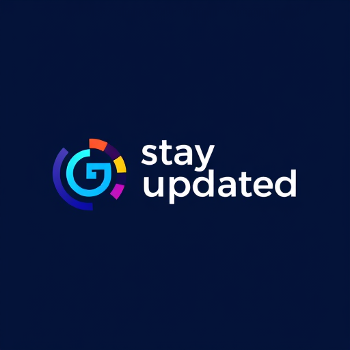 Professional logo design. logo for the page name "stay updated"