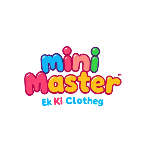 Professional logo design. mini master ek kids ki clothig brand ahi iskea ek colorfull logo bnao with icon and text
