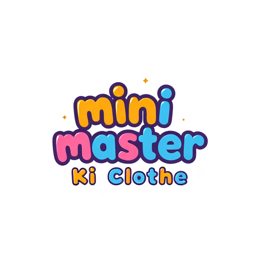 Professional logo design. mini master ek kids ki clothig brand ahi iskea ek colorfull logo bnao with icon and text
