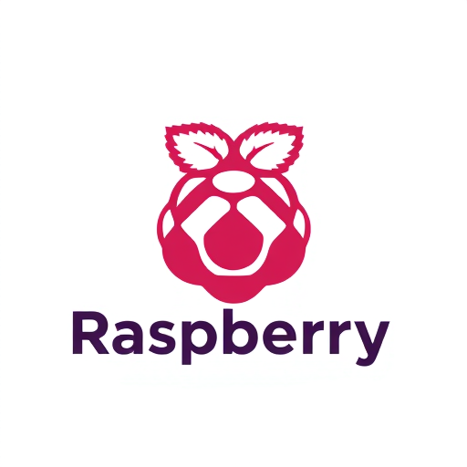 Professional logo design. I want a minimalistic logo with raspberry which looks 2D