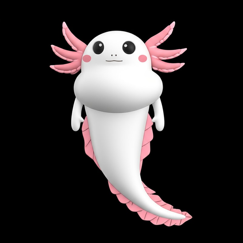 make his tale bigger and his mouth smaller his gills more detailed