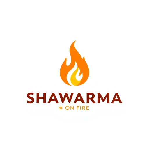 Professional logo design. SHAWARMA ON FIRE LOGO