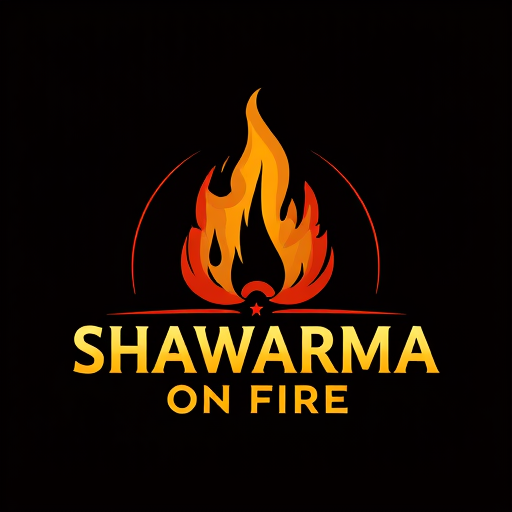Professional logo design. SHAWARMA ON FIRE LOGO