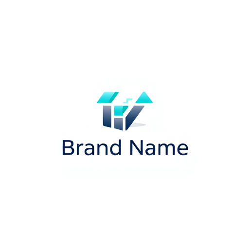 Professional logo design. Minimalist for an IT Official named "Brand Name": Abstract geometric shapes representing data flow and connectivity, Cool blues and grays with a subtle accent of electric green, Clean, sans-serif font with sharp edges. Design with a modern, technical influence and a sleek, professional style direction, incorporating subtle gradients and fine lines for visual depth, and a solid white background.