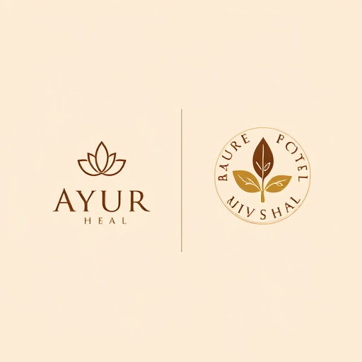 Professional logo design. Minimalist letterform for a premium Ayurvedic wellness brand named "AYUR HEAL": a subtle integration of a leaf or sprout element within the typography, Brown and Beige color palette, elegant serif typography. Design with a modern Ayurvedic influence and a clean, sophisticated style direction, featuring precise linework and soft gradients, on a textured beige background. Minimalist pictorial for a premium Ayurvedic healing brand named "AYUR HEAL": a stylized depiction of a lotus flower with subtle herbal leaf accents, Brown and Beige color palette, sans-serif typography with rounded edges. Design with a natural and serene influence and a minimalist art direction, showcasing smooth curves and balanced composition, on a solid beige background. Emblem for a premium Ayurvedic product line named "AYUR HEAL": a circular badge incorporating traditional Ayurvedic motifs like the Om symbol and abstract herbal patterns, Brown and Beige color palette, classic calligraphic typography. Design with a heritage and authenticity influence and a vintage yet premium style direction, emphasizing intricate detailing and a balanced layout, on a subtle linen-textured beige background. Letterform for a premium wellness service named "AYUR HEAL": interlocking elegant serif letters with a subtle golden shimmer effect in the brown accents, Brown and Beige color palette, refined and luxurious serif typography. Design with a contemporary luxury and holistic healing influence and a sophisticated, understated style direction, employing clean lines and subtle depth, on a smooth, matte beige background. Pictorial for a premium natural remedy brand named "AYUR HEAL": a simplified, abstract representation of flowing water combined with a delicate leaf, Brown and Beige color palette, modern and clean sans-serif typography. Design with a purity and natural flow influence and a contemporary minimalist style direction, focusing on fluid shapes and balanced negative space, on a soft gradient beige background.