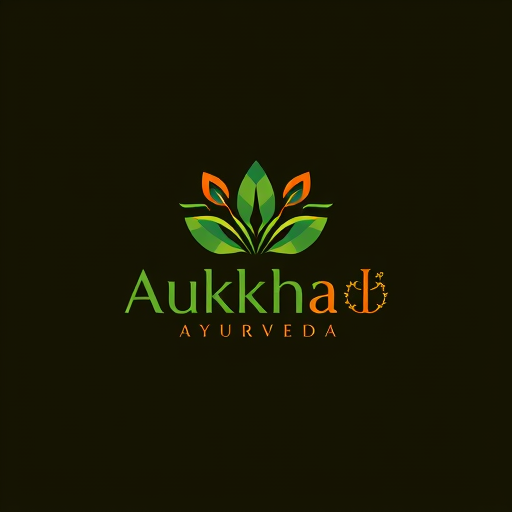 Professional logo design. aukhad ayurveda logo