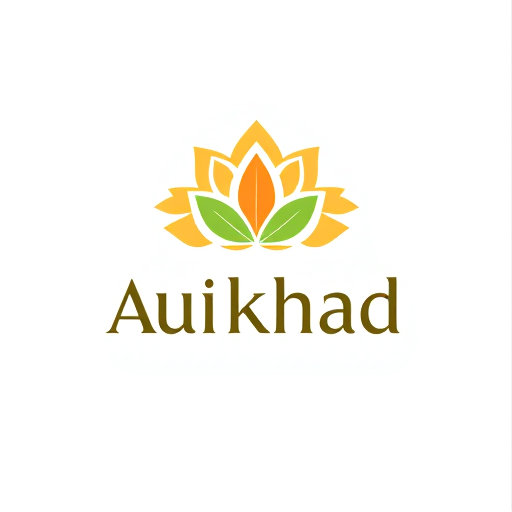 Professional logo design. aukhad ayurveda logo