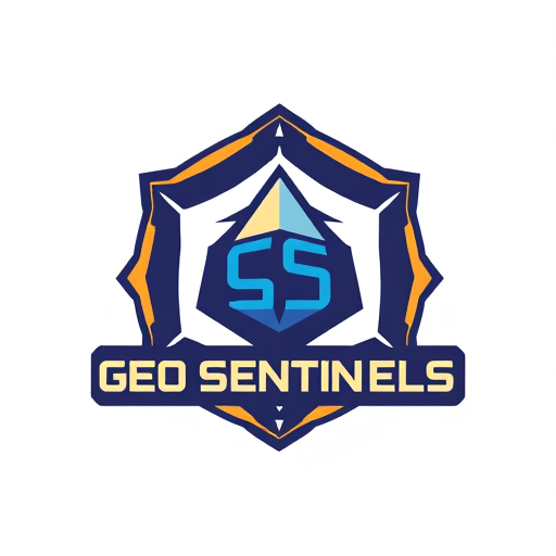 Professional logo design. A logo for hackathon team with name Geo Sentinels technical design 