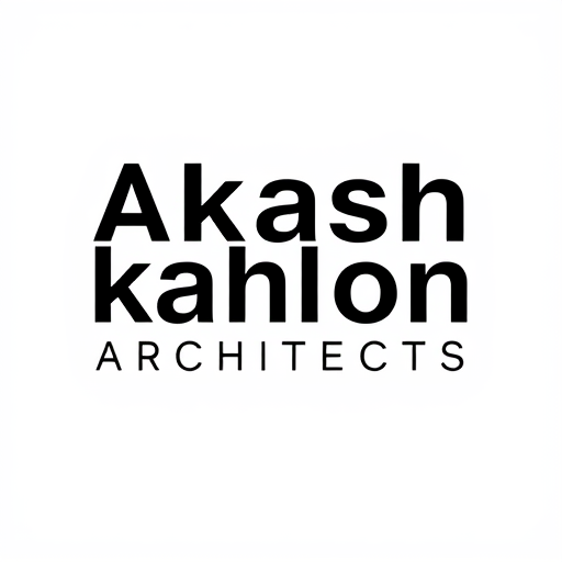 Professional logo design. can you design a logo for me for my architecture firm named akash kahlon architects WITH MINIMALIST TONE HAVING WHITE BACKGROUND AND BLACK CONTENT WITH THEME OF HOW WE WRITE TEXT IN ARCHITECTURE DETAILING