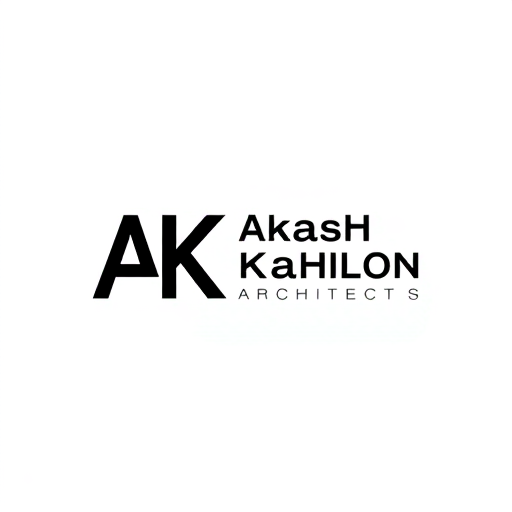 Professional logo design. can you design a logo for me for my architecture firm named akash kahlon architects WITH MINIMALIST TONE HAVING WHITE BACKGROUND AND BLACK CONTENT 