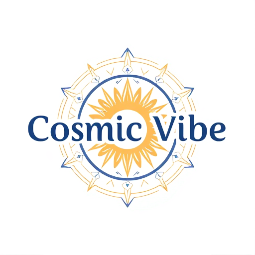 Professional logo design. make logo for cosmic vibe youtube channel its about astrology
