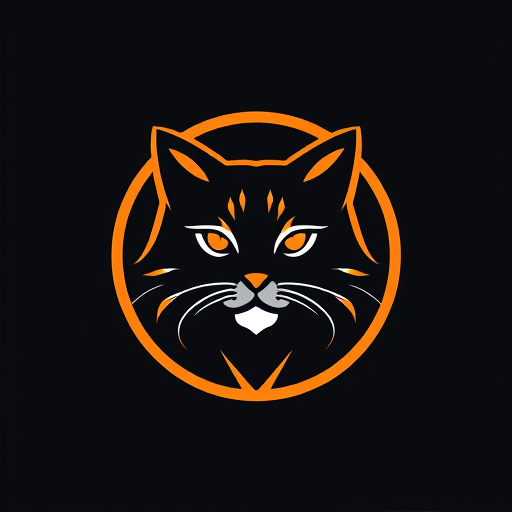 Professional logo design. cat