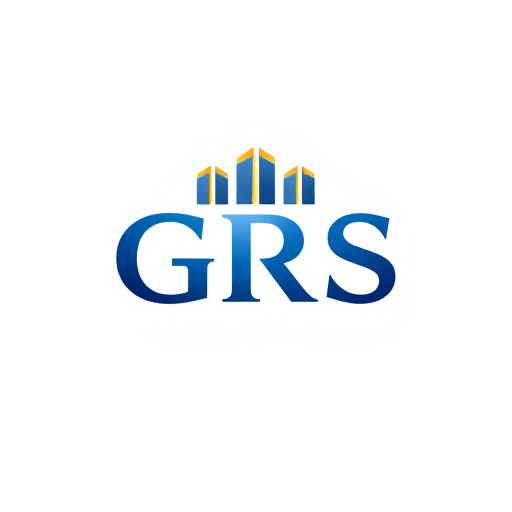 Professional logo design. "Design a premium corporate logo for a group of companies named GRS. The name represents three close friends (G, R, and S) who supported each other during hard times, symbolizing unity, trust, and gratitude. The company operates in real estate, hostel management, and diverse businesses, so the logo should look strong, professional, and versatile for a corporate group.Requirements:Include the text GRS clearly.Concept should symbolize three supportive friends (e.g., three pillars, arcs, figures, or abstract shapes).Style: Corporate, modern, minimal, and premium.Color preference: Royal blue, metallic silver, gold, or black & white variations.Optional icons: buildings, rooftops, or abstract growth shapes to show real estate and stability.Should be timeless, professional, and scalable for business cards, websites, and building signage.