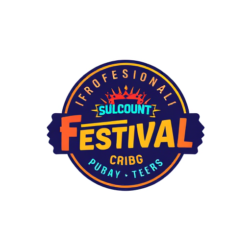 Professional logo design. discount festival