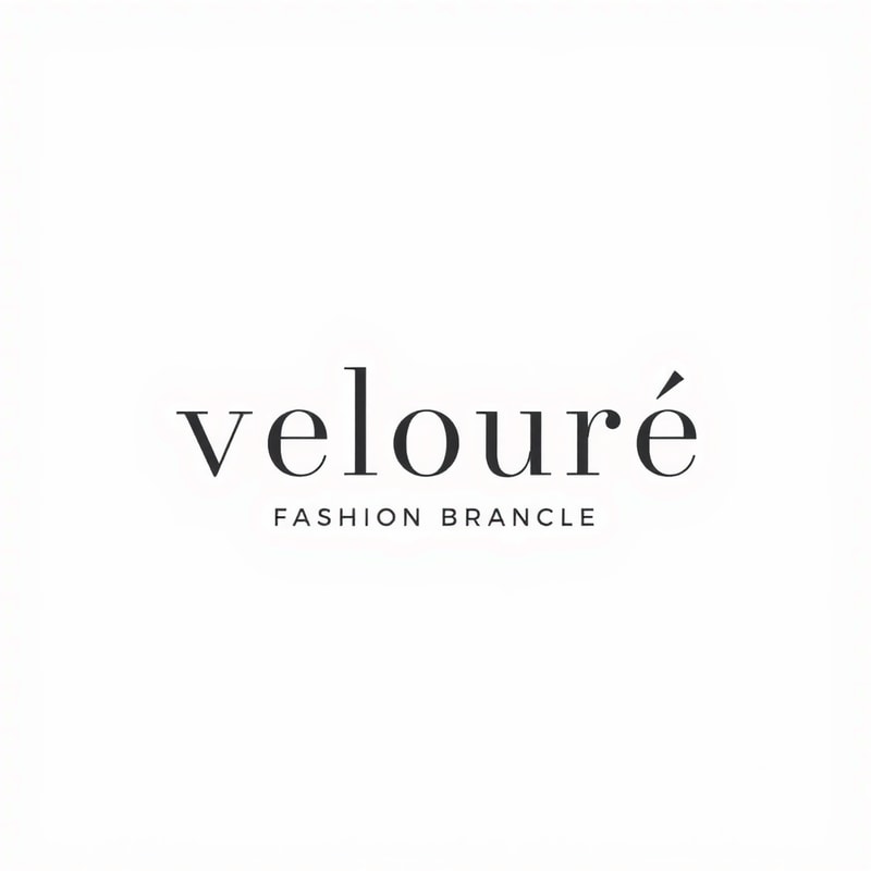fashion brand named Velouré with aesthetic, classy, modern, elegant (the colour is monochrome, simple)