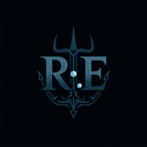 Professional logo design. design a logo for R.E With Trident in dark shade