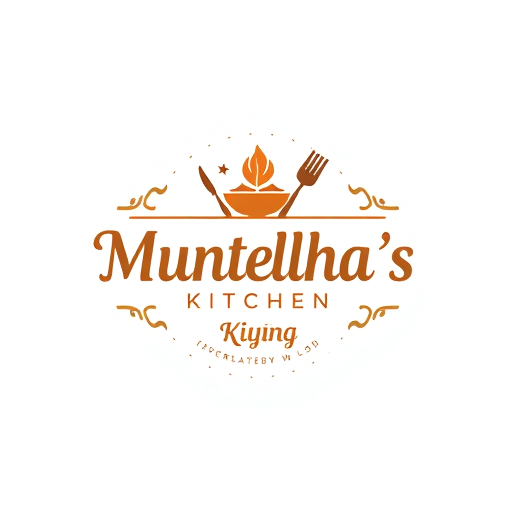 Professional logo design. Design a unique and beautiful catering logo name is munteha's kitchen 
