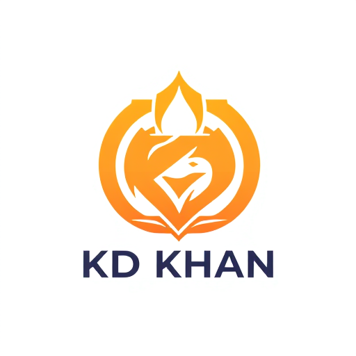 Professional logo design. KD Khan 