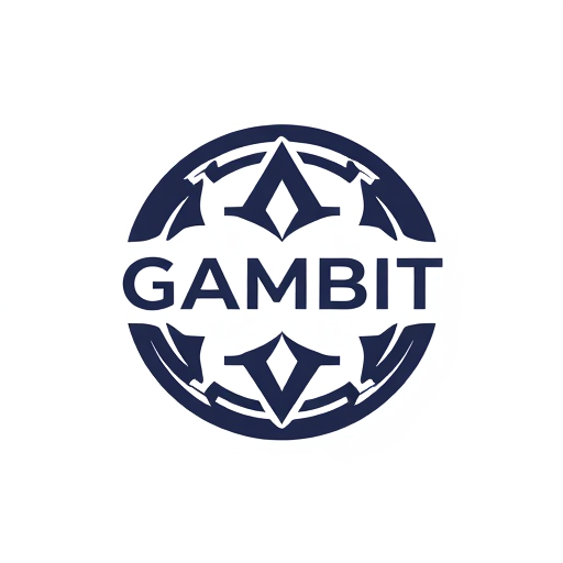 Professional logo design. I want a circular logo with the name GAMBIT 