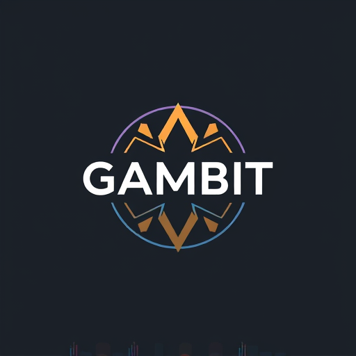 Professional logo design. I want a circular logo with the name GAMBIT 