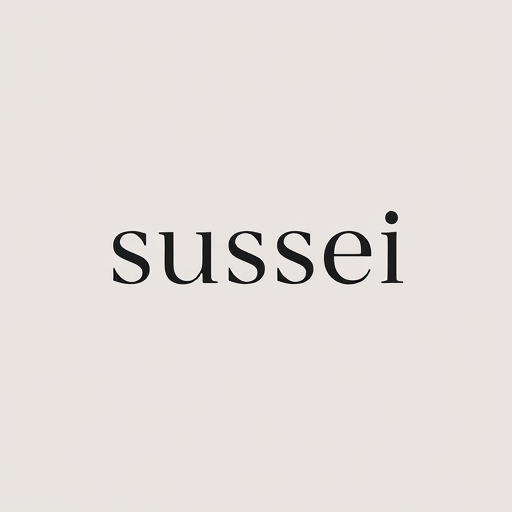 Professional logo design. Create a simple elegant logo for a graphic designer account named sussei for a self made artist