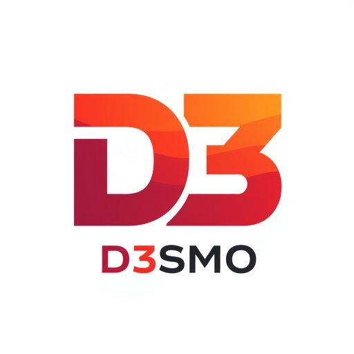 Professional logo design. create a logo for "D3" with the text "D3SMO" under