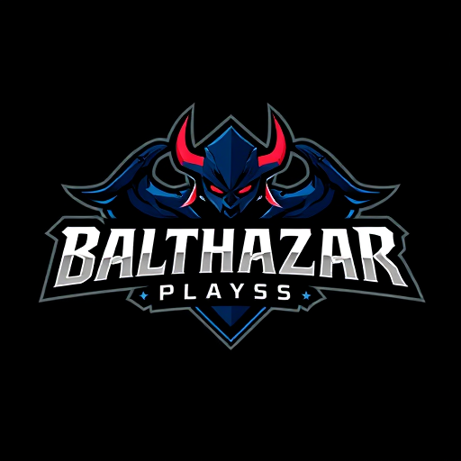 Professional logo design. Banner for the gaming YouTube channel named BalthazarPlays