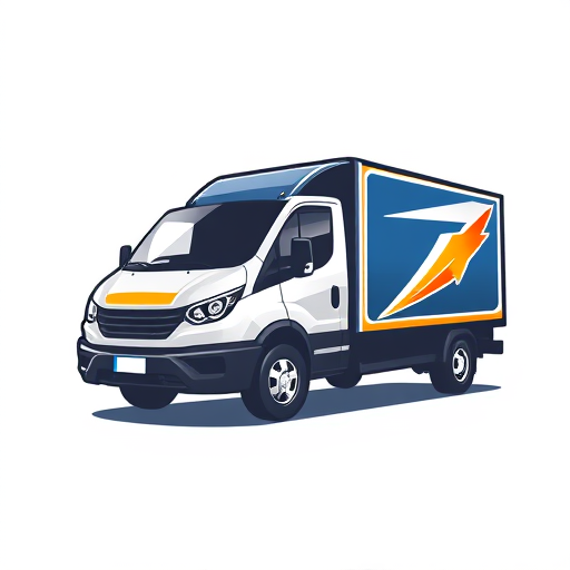Professional logo design. mini truck with HVV