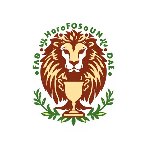 Professional logo design. Please change the lion and fixing rowan tree and cup 