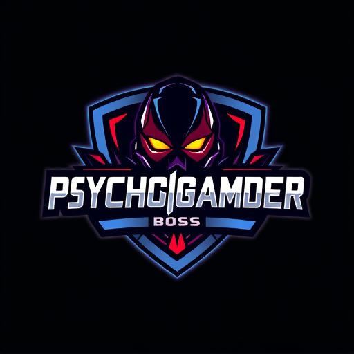 Professional logo design. create a youtube channel logo name PsychoGamerBoss gaming channel with illuminanti sign realastic with logo sign safe area