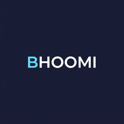 Professional logo design. create a logo for BHOOMI in a single letter, use 'O' as base