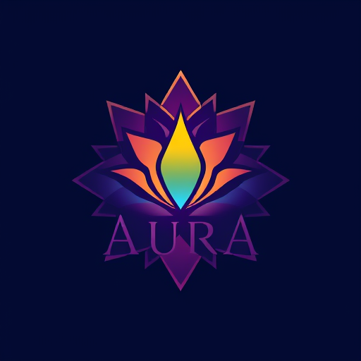 Professional logo design. Aura Vast