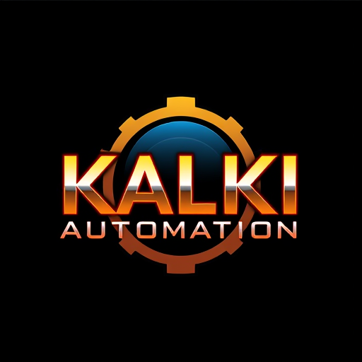 Professional logo design. create a Kalki Automation Logo like 2nd one kalki look bold and shiny