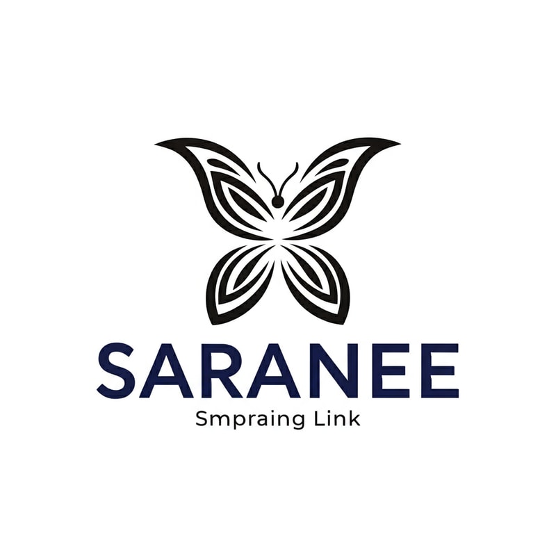 MAKE A LOGO OF BUTTERFLY, NAME NAME OF THE COMPANY SARANEE