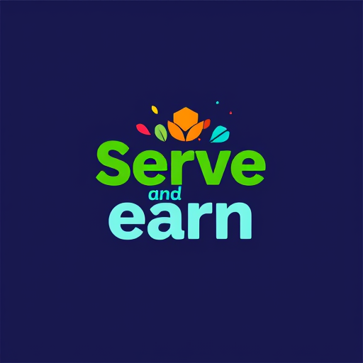 Professional logo design. Serve and earn An app that uses gamification to encourage community service.Users could earn points or rewards for volunteering, making it fun and engaging for people to help. Which should be unique and motivated 