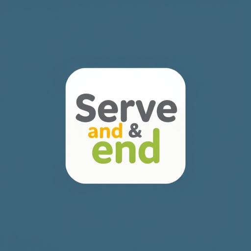 Professional logo design. Serve and endAn app that uses gamification to encourage community service.Users could earn points or rewards for volunteering, making it fun and engaging for people to help.