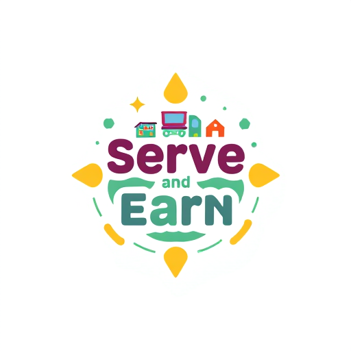 Professional logo design. Serve and earn An app that uses gamification to encourage community service.Users could earn points or rewards for volunteering, making it fun and engaging for people to help. Which should be unique and motivated 
