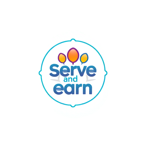 Professional logo design. Serve and earn An app that uses gamification to encourage community service.Users could earn points or rewards for volunteering, making it fun and engaging for people to help. Which should be motivated and be unique and society based 