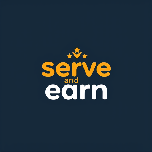 Professional logo design. Serve and earn An app that uses gamification to encourage community service.Users could earn points or rewards for volunteering, making it fun and engaging for people to help. Which should be motivated and be unique and society based 