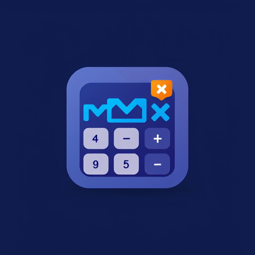 Professional logo design. Design a logo for my calculator app named Mathix Calculator 